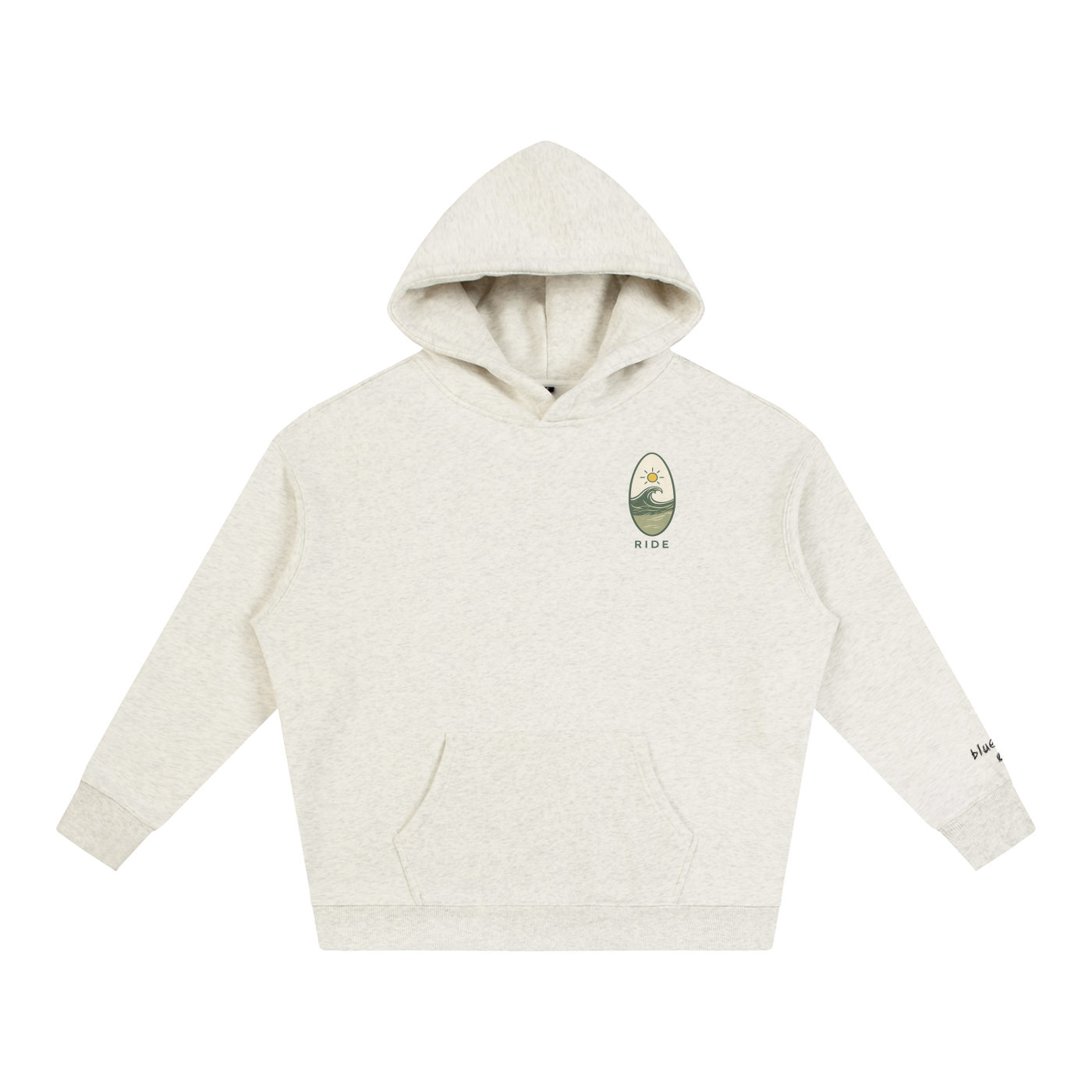 bluewater co. oversized fleeced hoodie