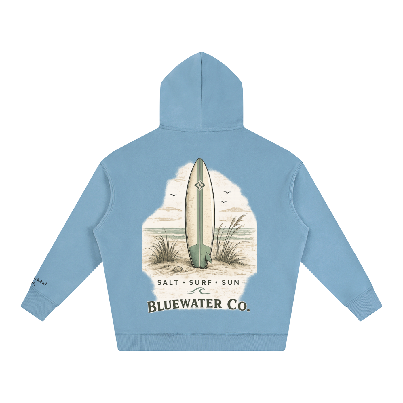 bluewater co. oversized fleeced hoodie