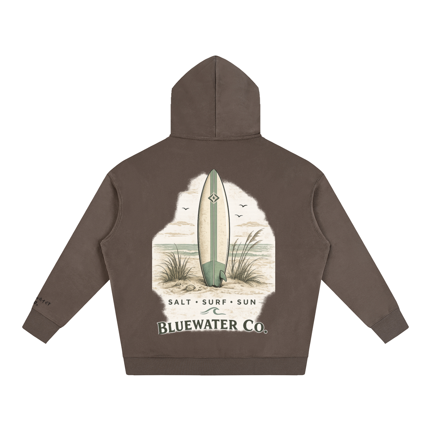 bluewater co. oversized fleeced hoodie
