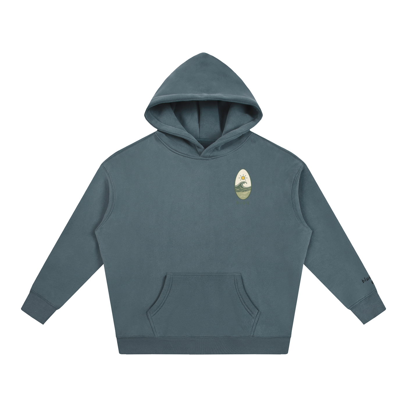 bluewater co. oversized fleeced hoodie