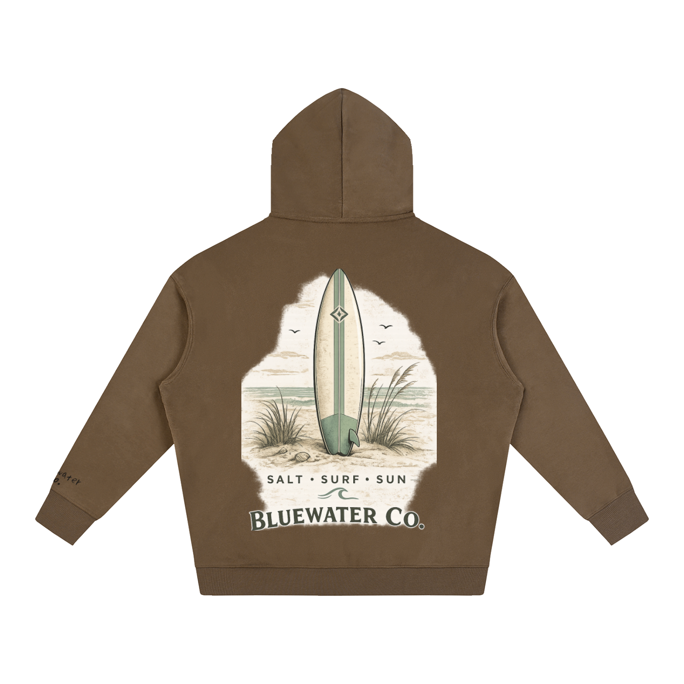 bluewater co. oversized fleeced hoodie