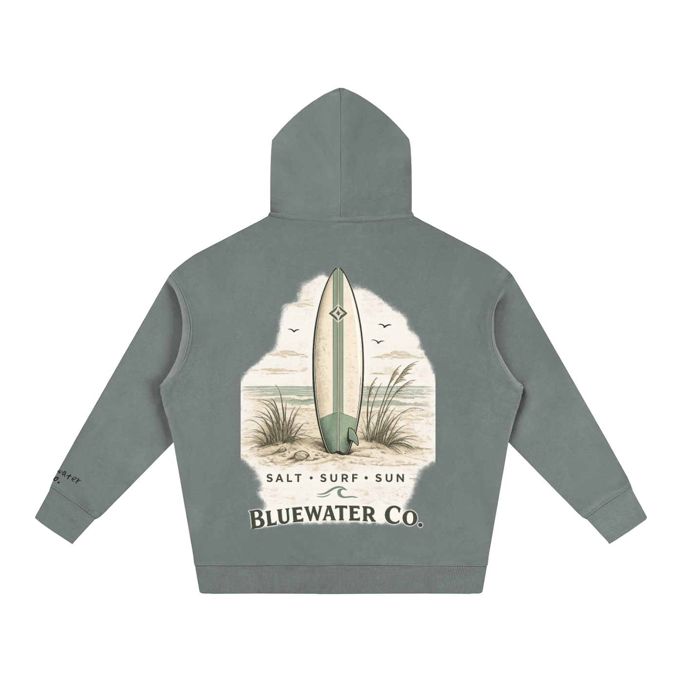 bluewater co. oversized fleeced hoodie