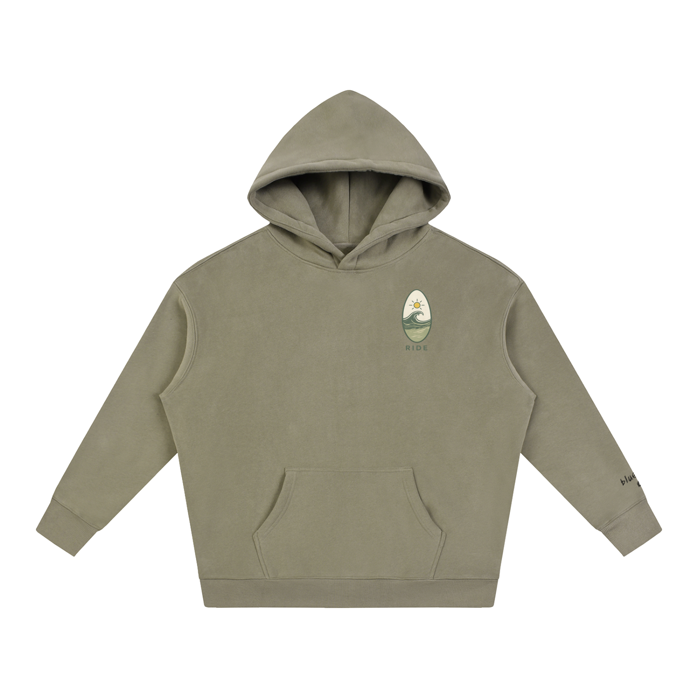 bluewater co. oversized fleeced hoodie