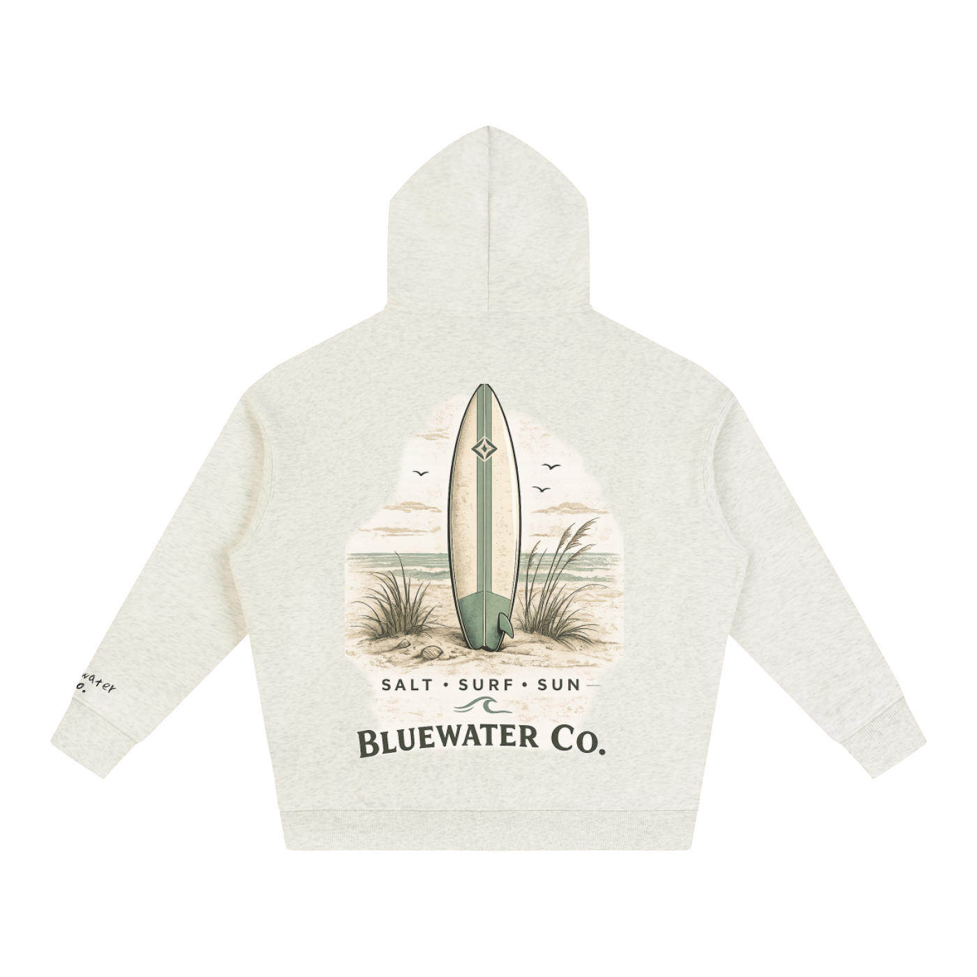 bluewater co. oversized fleeced hoodie