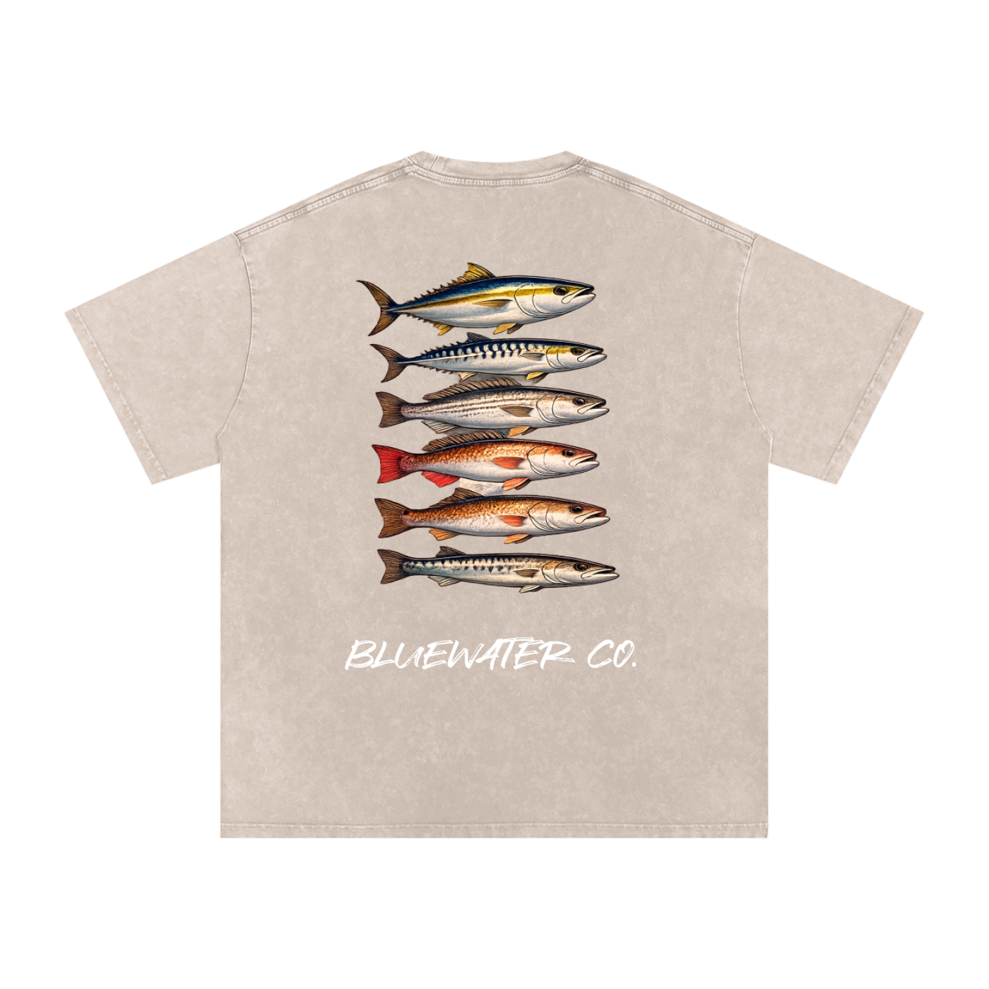 Fish Washed Oversized Cotton T-Shirt