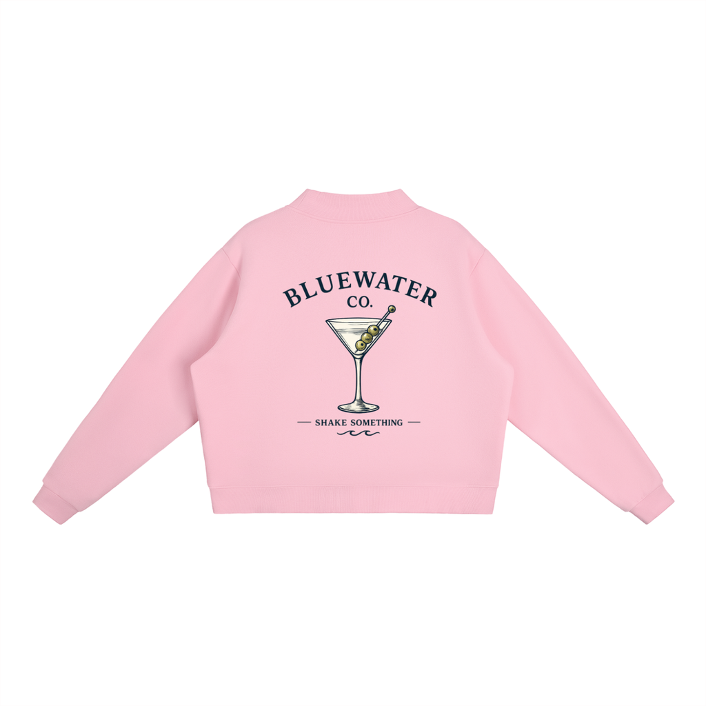 Shake Something  Mock-Neck Crew Sweatshirt