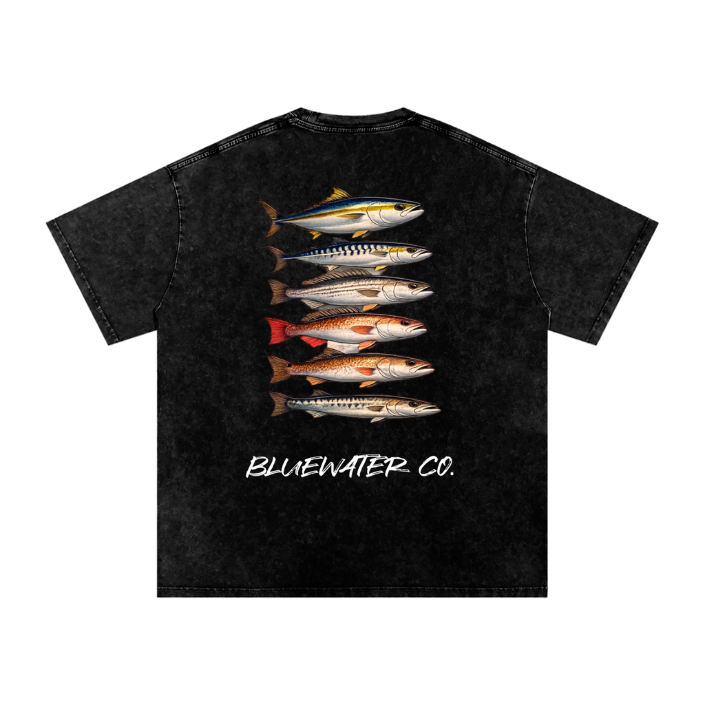 Fish Washed Oversized Cotton T-Shirt