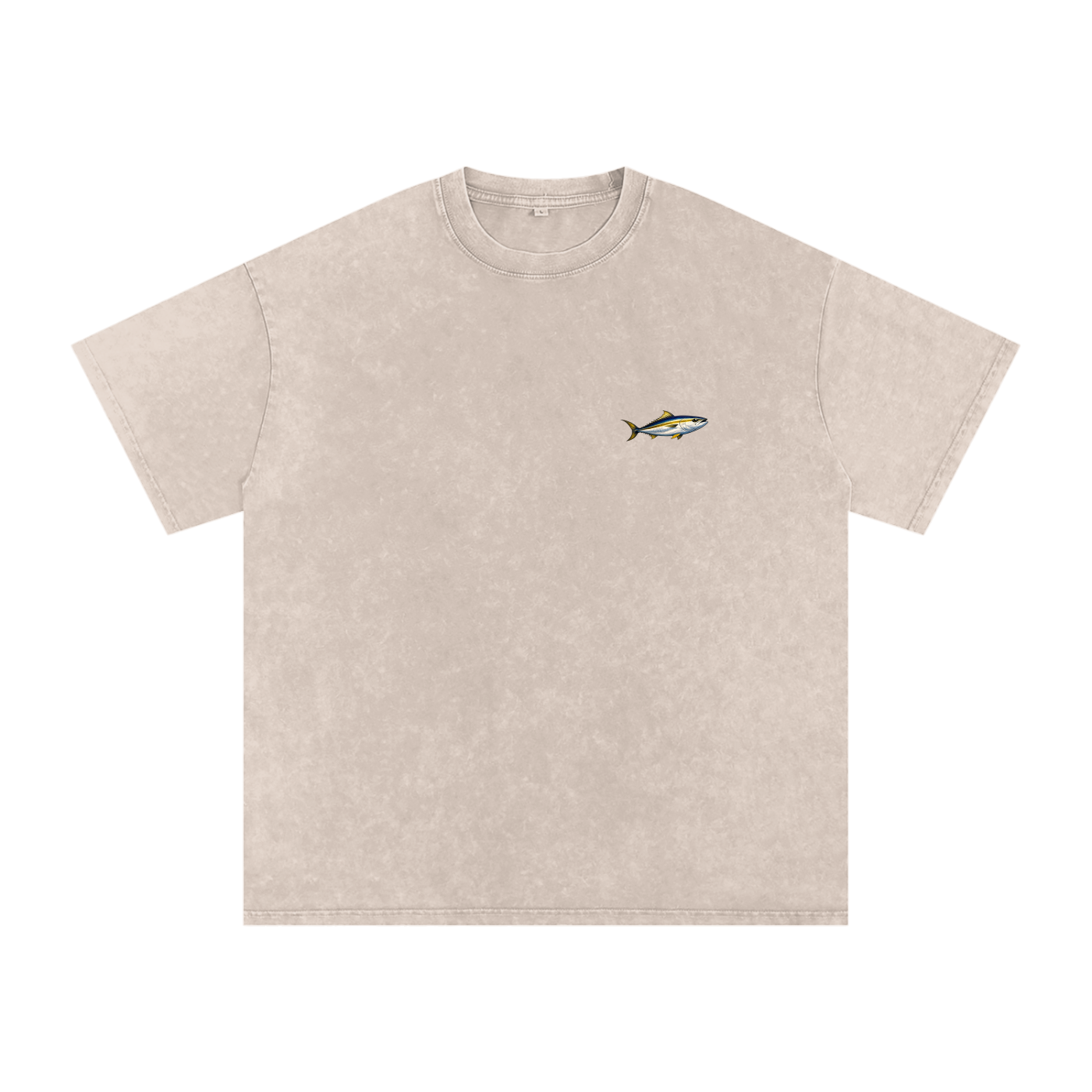Fish Washed Oversized Cotton T-Shirt