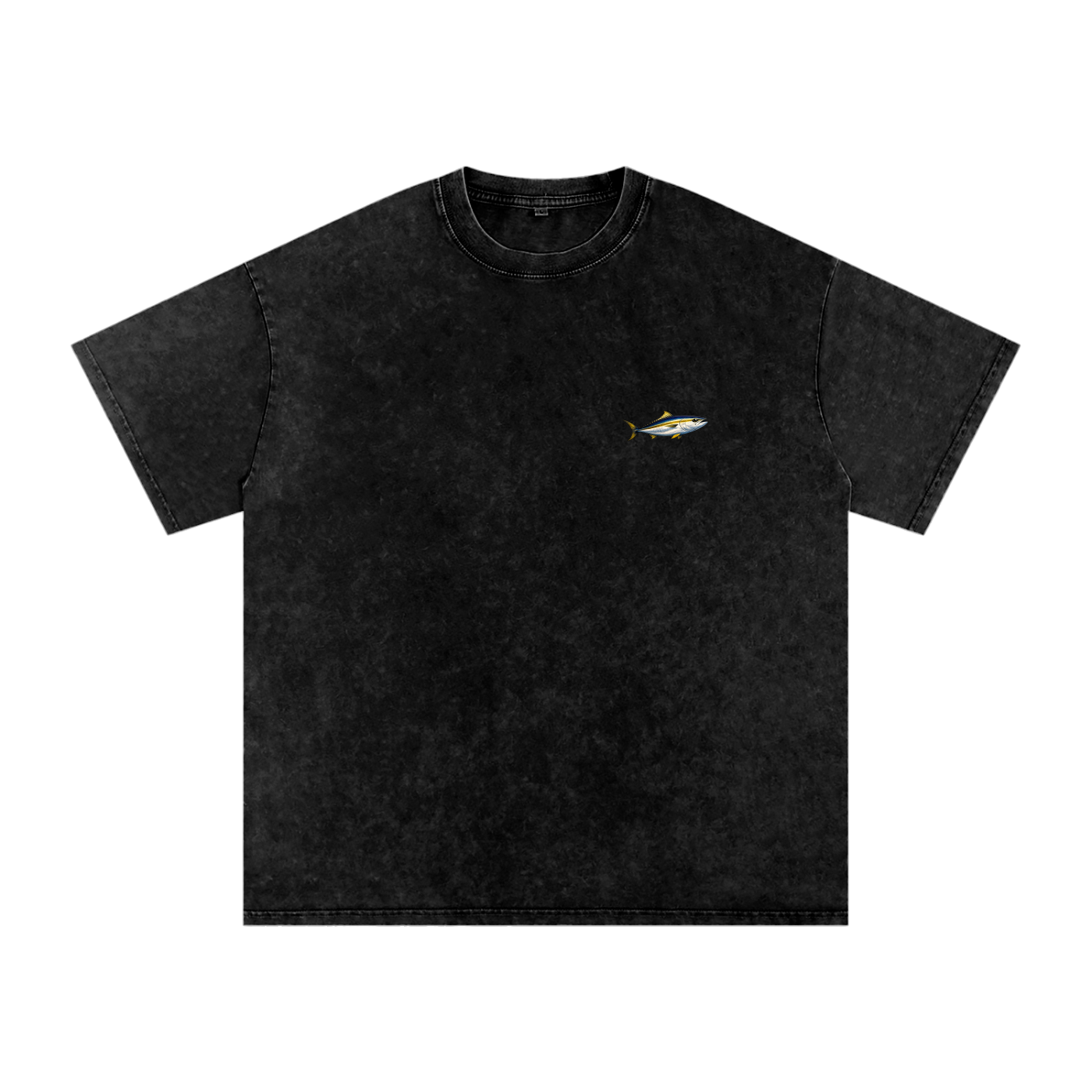 Fish Washed Oversized Cotton T-Shirt