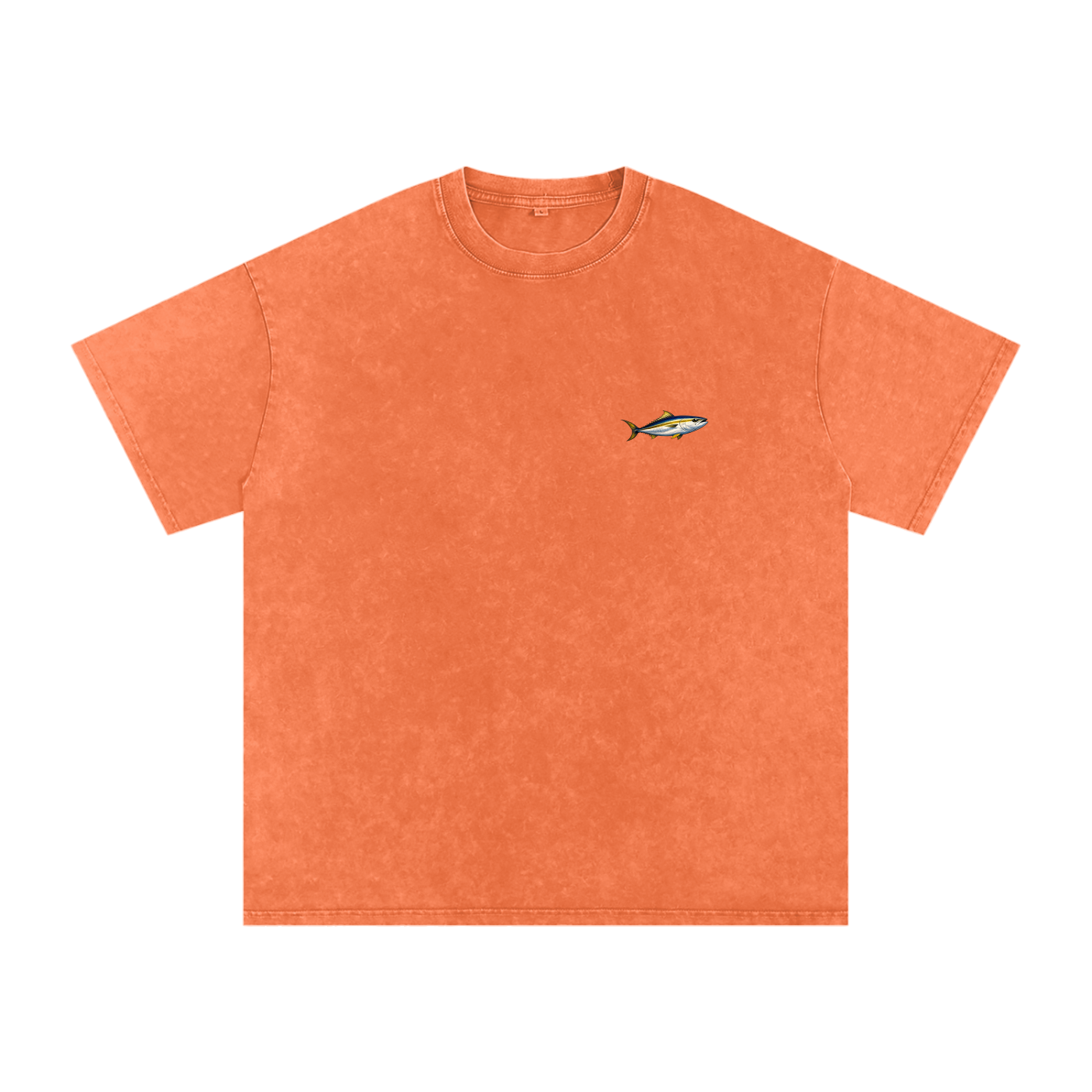Fish Washed Oversized Cotton T-Shirt